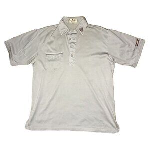 READ Vintage La Mode Active Texas A&M Polo Front Pocket Shirt Gray Large